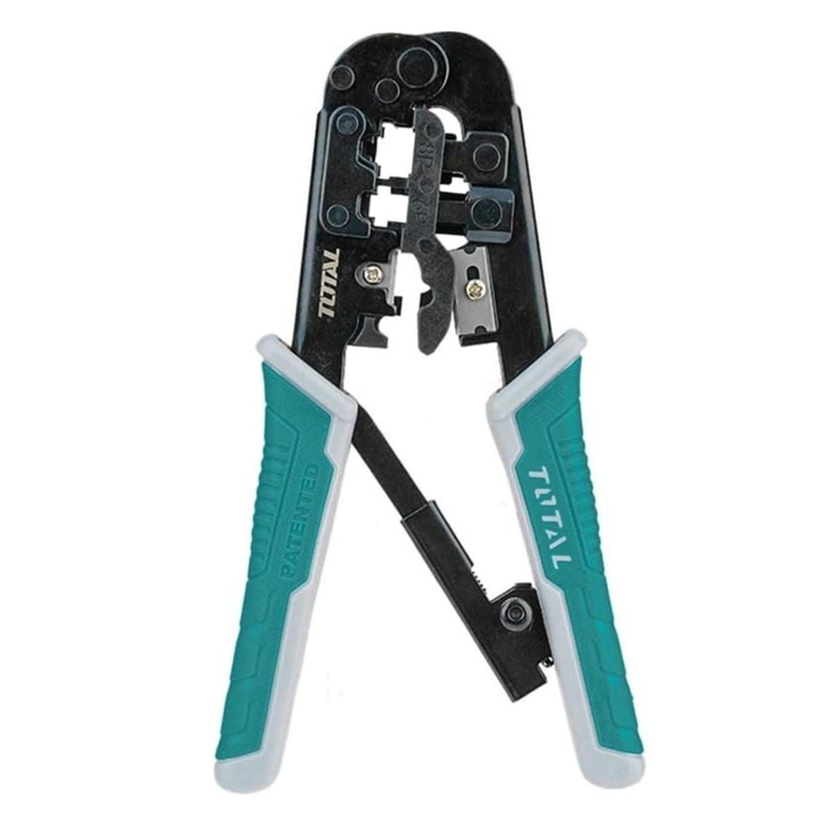 TOTAL TOOLS - Crimpeadora Alicate Prensa Terminal 4p 6p 8p Tmpcn5468r