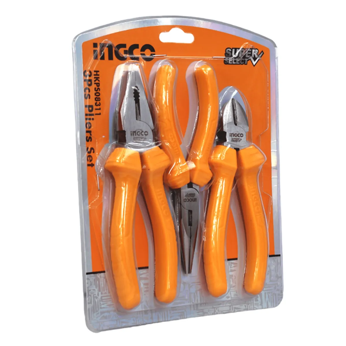 INGCO - Set De Alicates Universal Combinados 3 Pcs Ingco Hkps08311