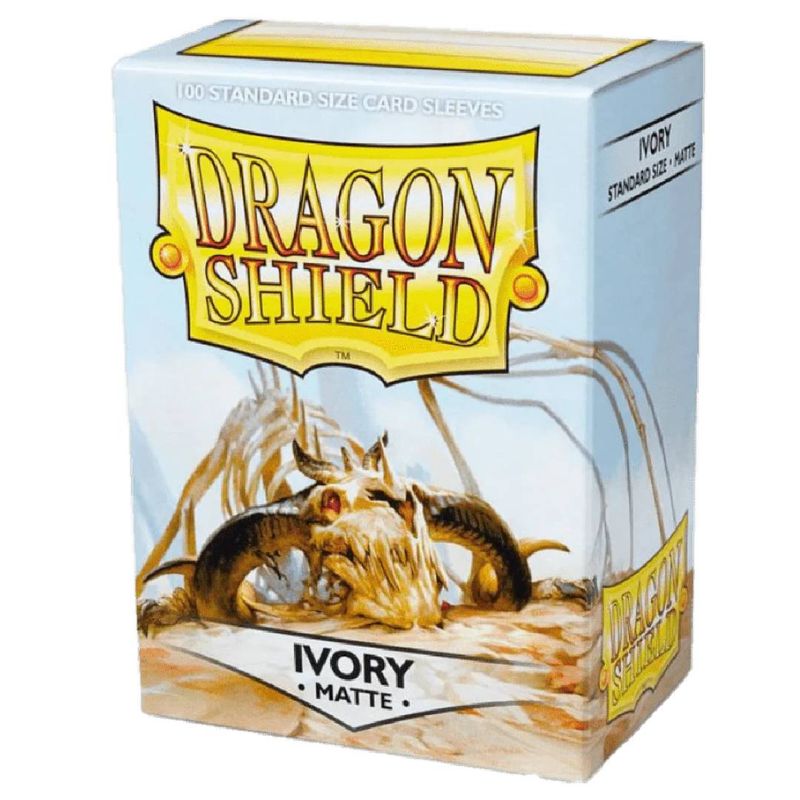 GENERICO - Protectores Dragon Shield 100 - Standard Matte Ivory