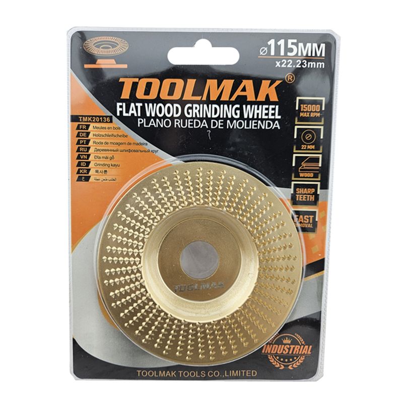 GENERICO - Disco Escofina P Tallado Y Desbaste De Madera 115mm Plano