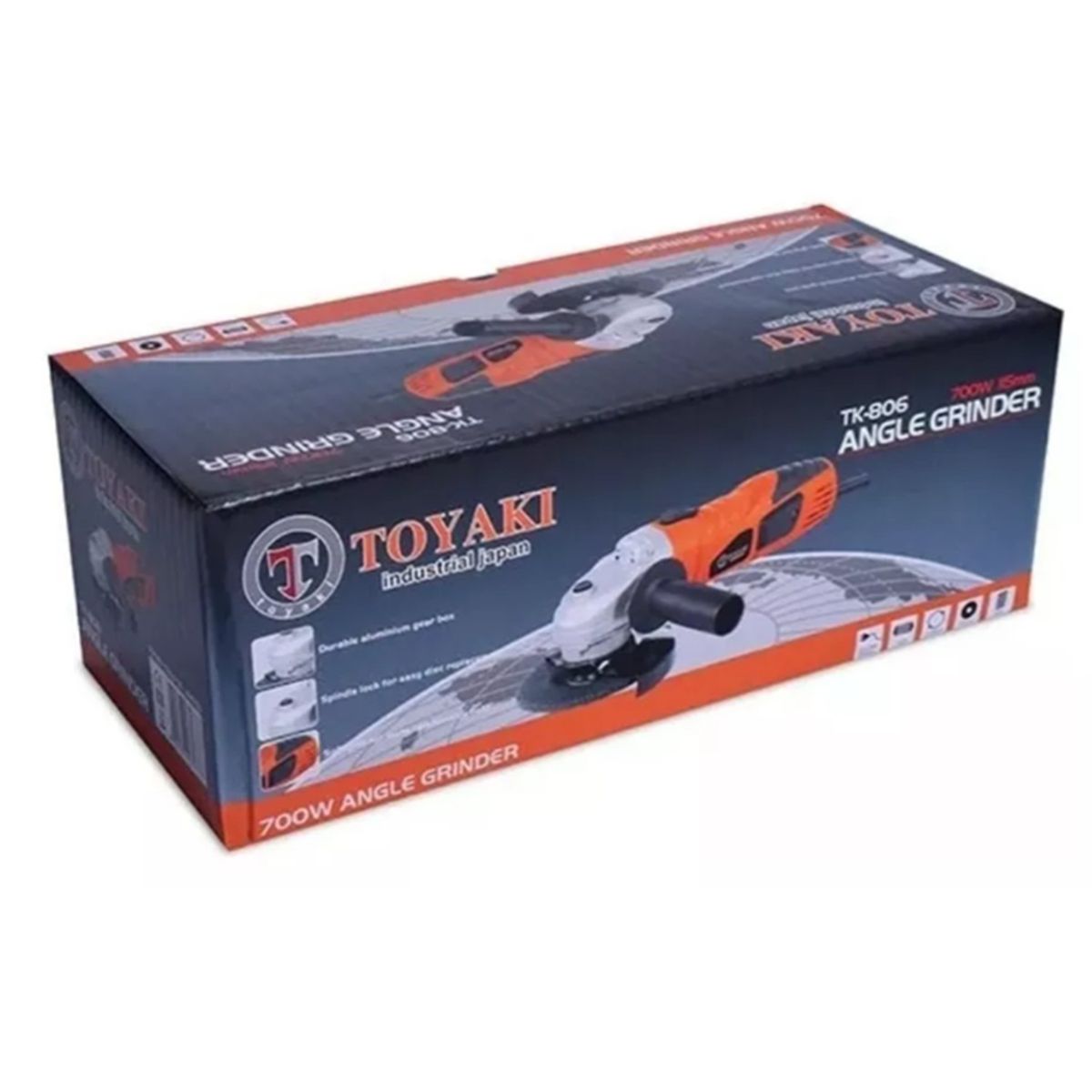 TOYAKI - Esmeril Galletera Angular 115mm 700w Toyaki Tk-806