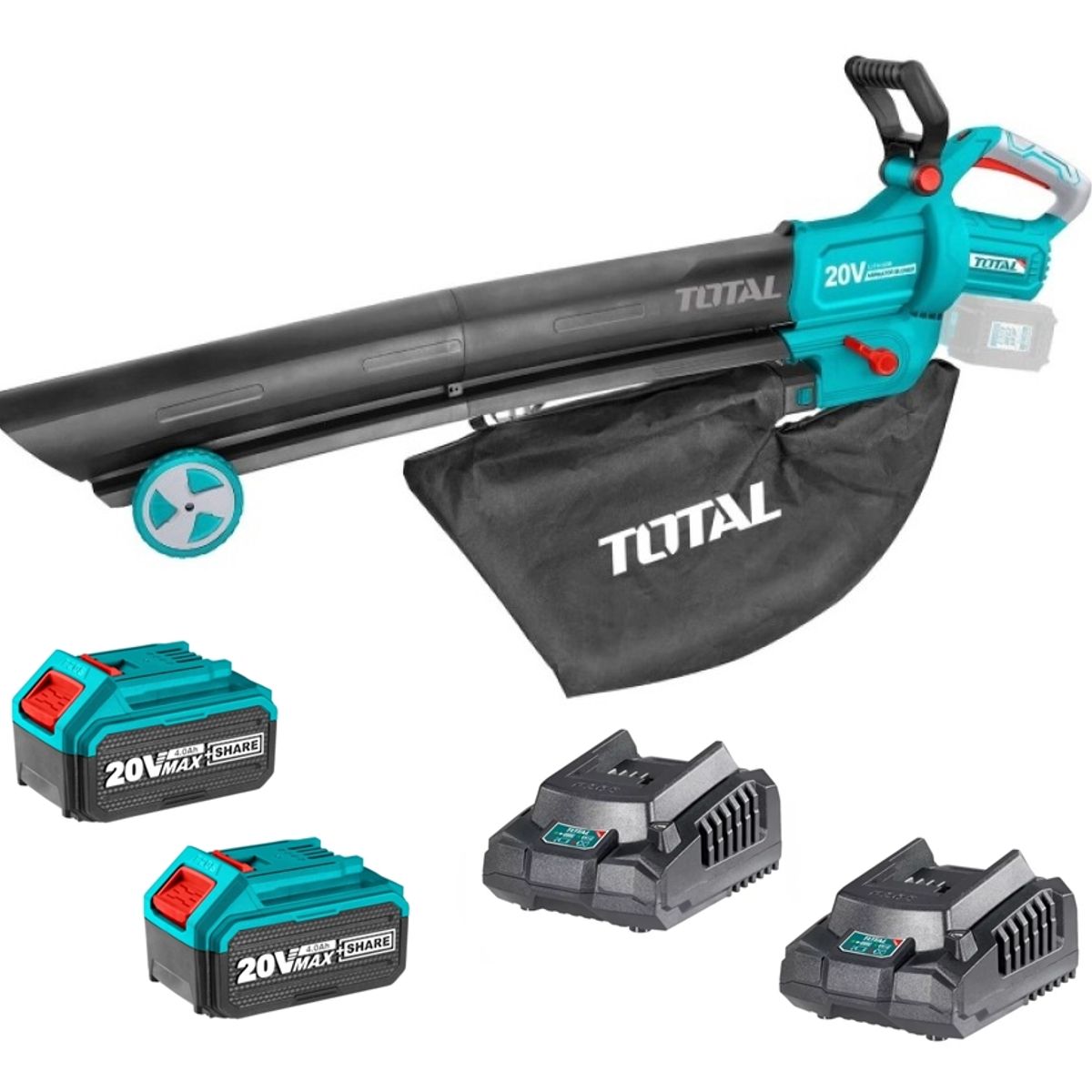 TOTAL TOOLS - Soplador Aspirador 40v Bat+ Cargador Total Tabli2003