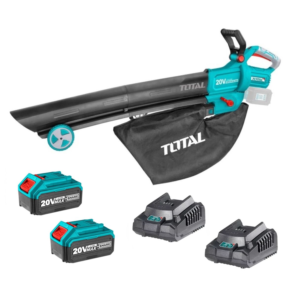 TOTAL TOOLS - Soplador Aspirador 40v Bat+ Cargador Total Tabli2003