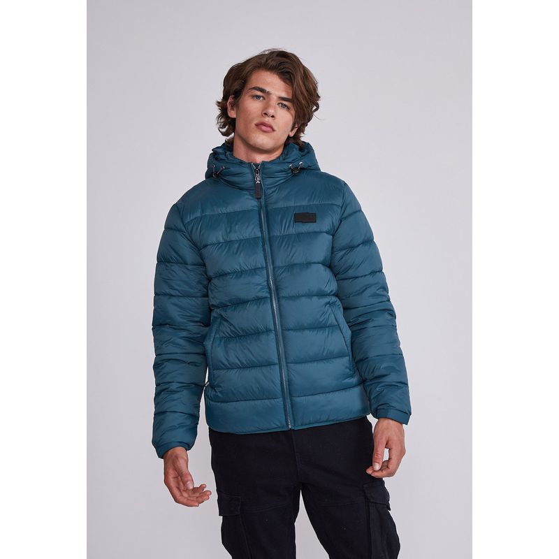 SIOUX - Parka Hombre Azul Puffa Liviana Sioux