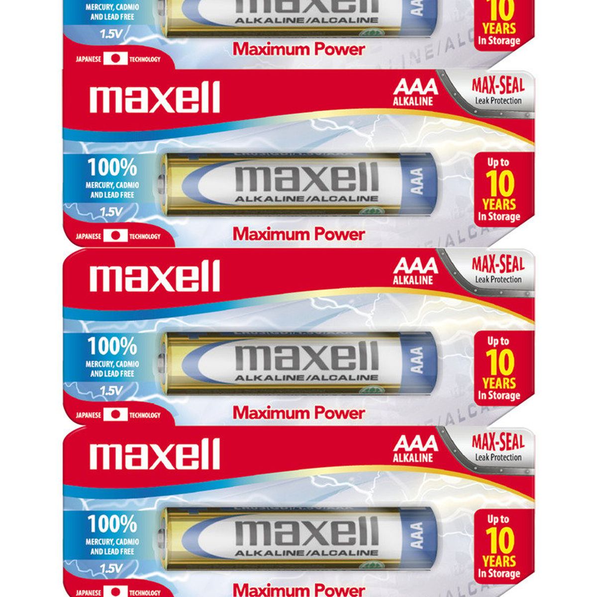 MAXELL - Pilas Alcalinas Maxell Tamaño AAA 5 Unidades