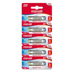 MAXELL - Pilas Alcalinas Tamaño AAA 5 Unidades