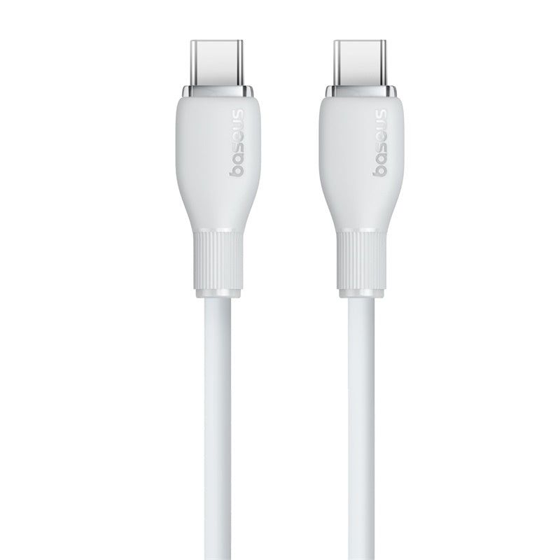 BASEUS - Cable de Carga Rápida Baseus Tipo-C a Tipo-C de 200 cm - 100W Blanco