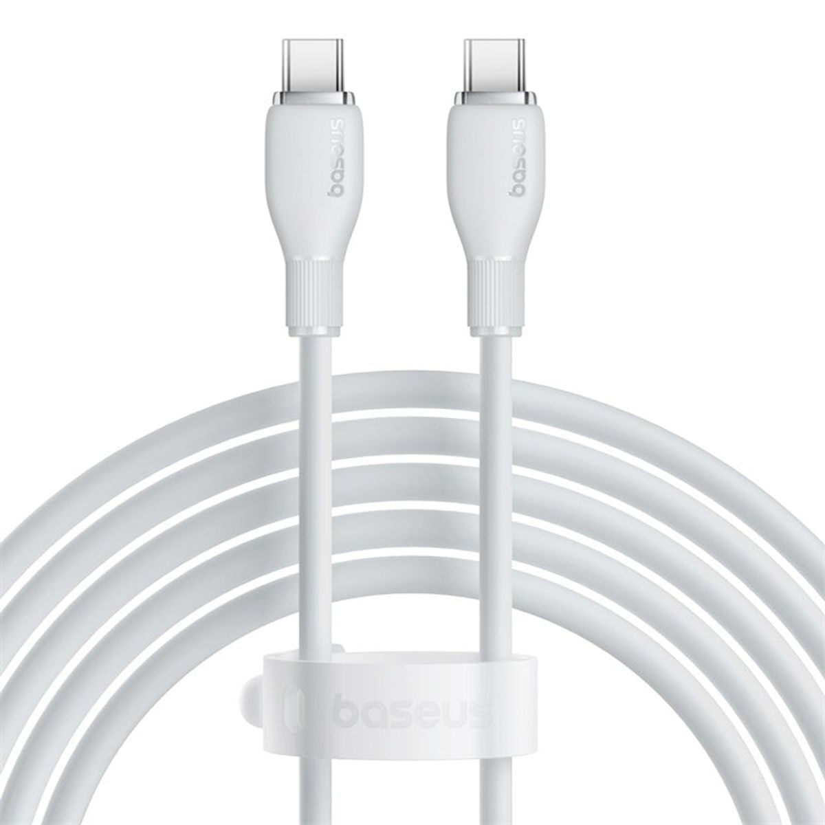 BASEUS - Cable de Carga Rápida Baseus Tipo-C a Tipo-C de 200 cm - 100W Blanco