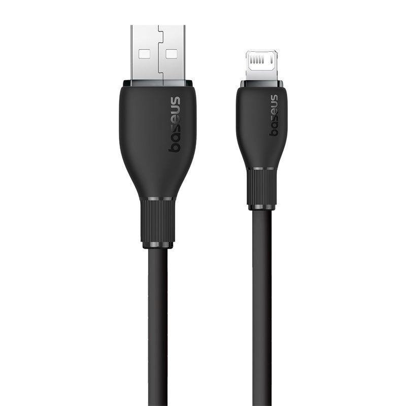 BASEUS - Cable de Carga Baseus USB a Lightning iPhone de 200 cm - Negro