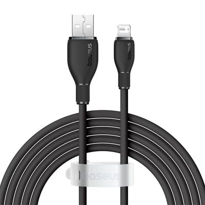 Imagen 2 del producto Cable de Carga USB a Lightning iPhone de 200 cm - Negro
