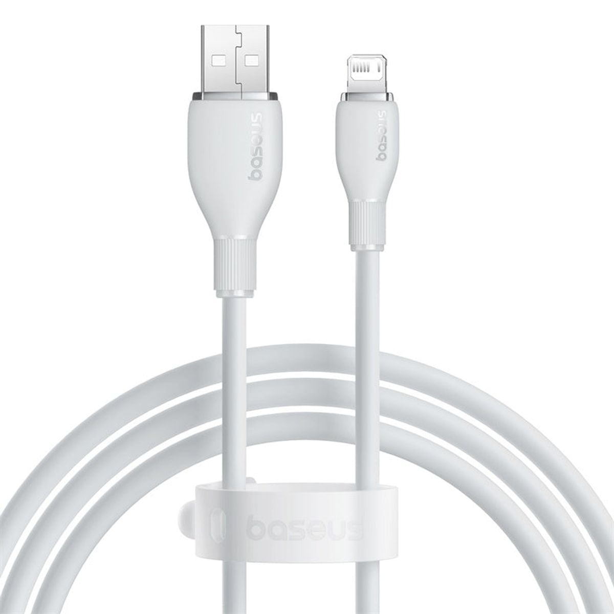 BASEUS - Cable de Carga Baseus USB a Lightning iPhone de 150 cm - Blanco