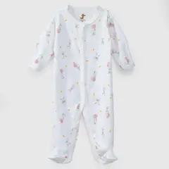 COYOTE KIDS - Enterito blanco conejo y globo algodón peruano - Blanco