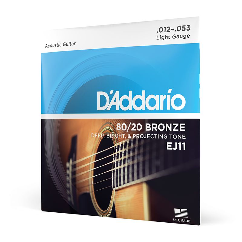 DADDARIO - Set Cuerdas Guitarra Acústica 12-53 EJ11  Daddario