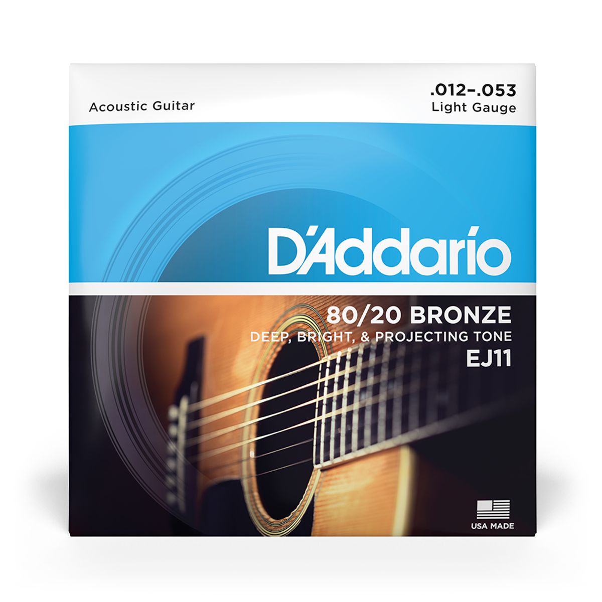 DADDARIO - Set Cuerdas Guitarra Acústica 12-53 EJ11  Daddario
