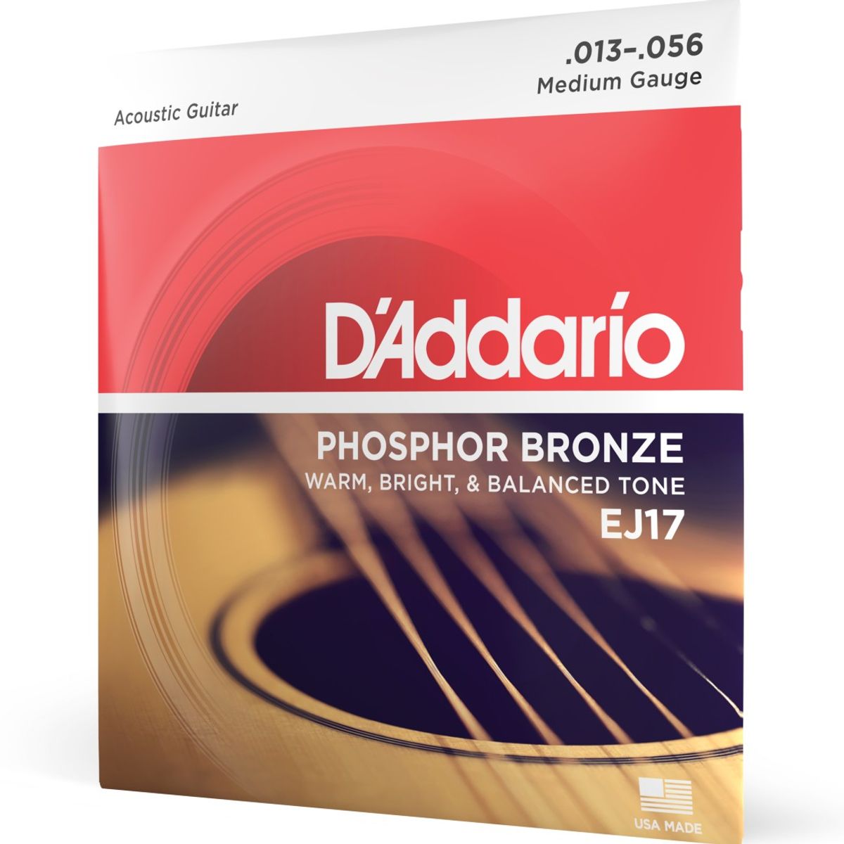 DADDARIO - Set Guitarra Acústica Fósforo Bronze 13-56 EJ17  Daddario