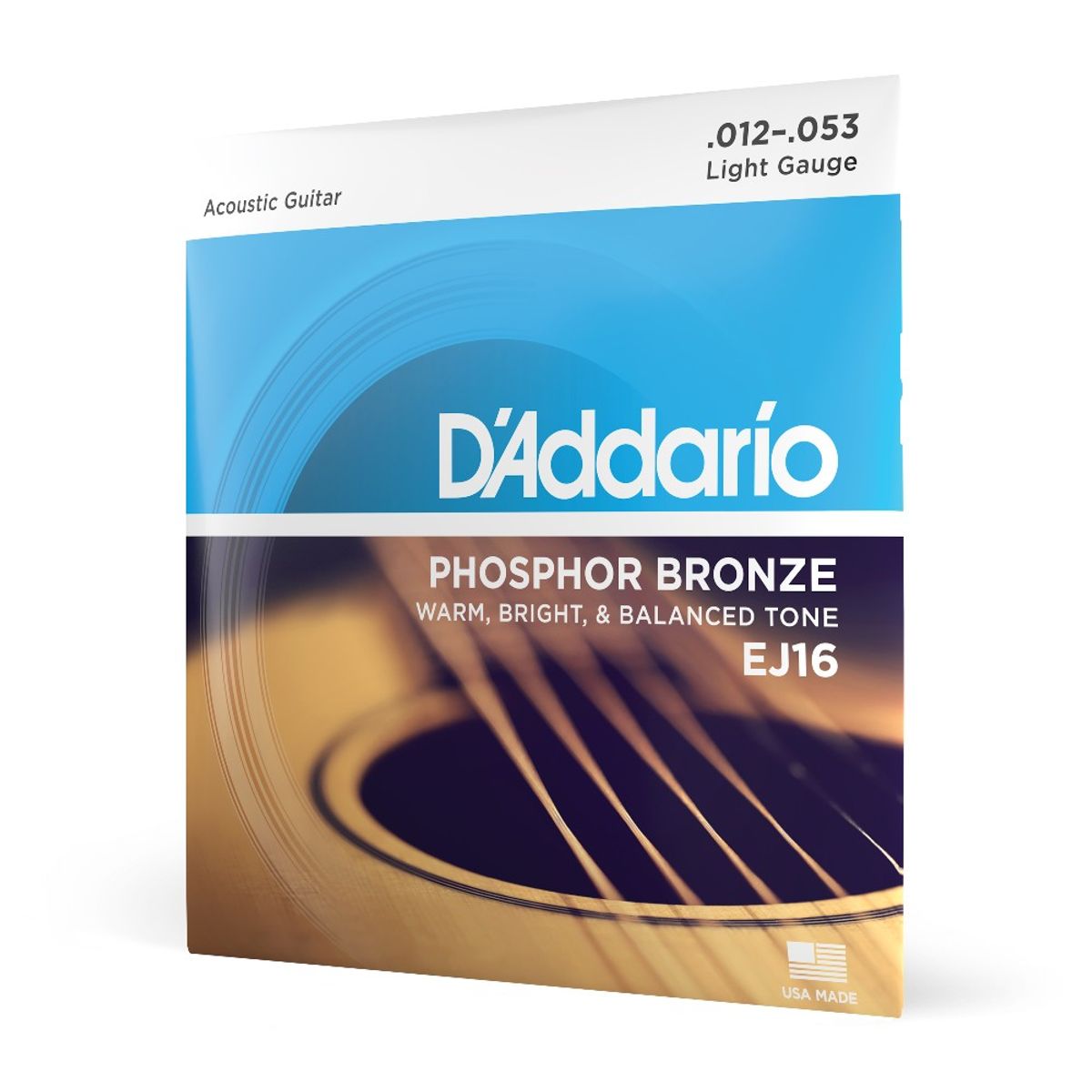 DADDARIO - Set Cuerdas Guitarra Acústica Fósforo Bronze 12-53 EJ16 Daddario
