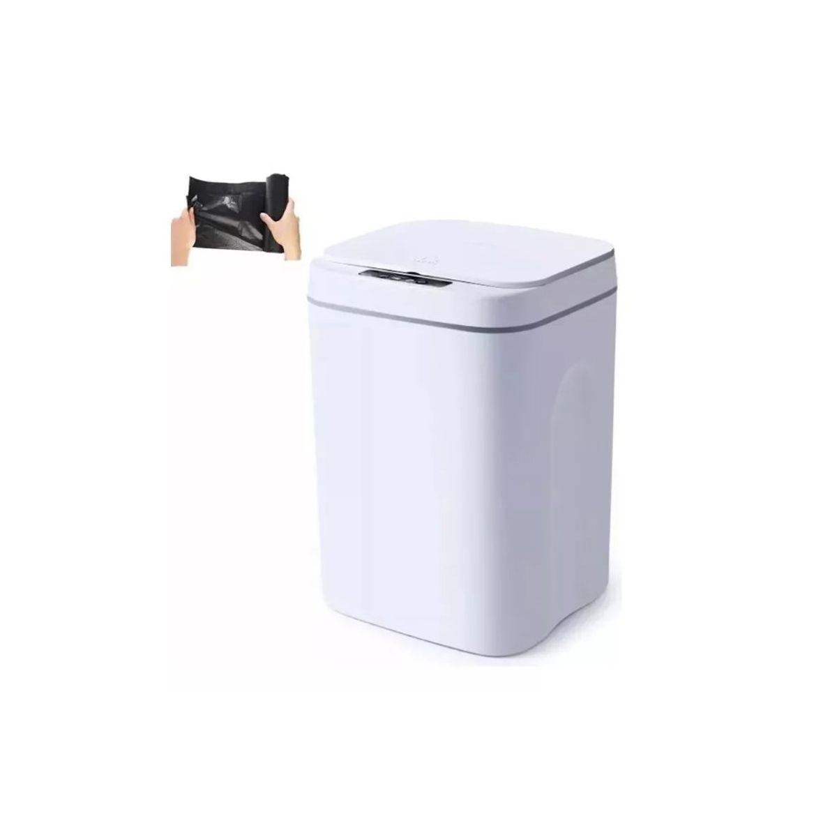 GENERICO - Papelera Inteligente De Sensor De 16 Ltro + 50 Bolsas