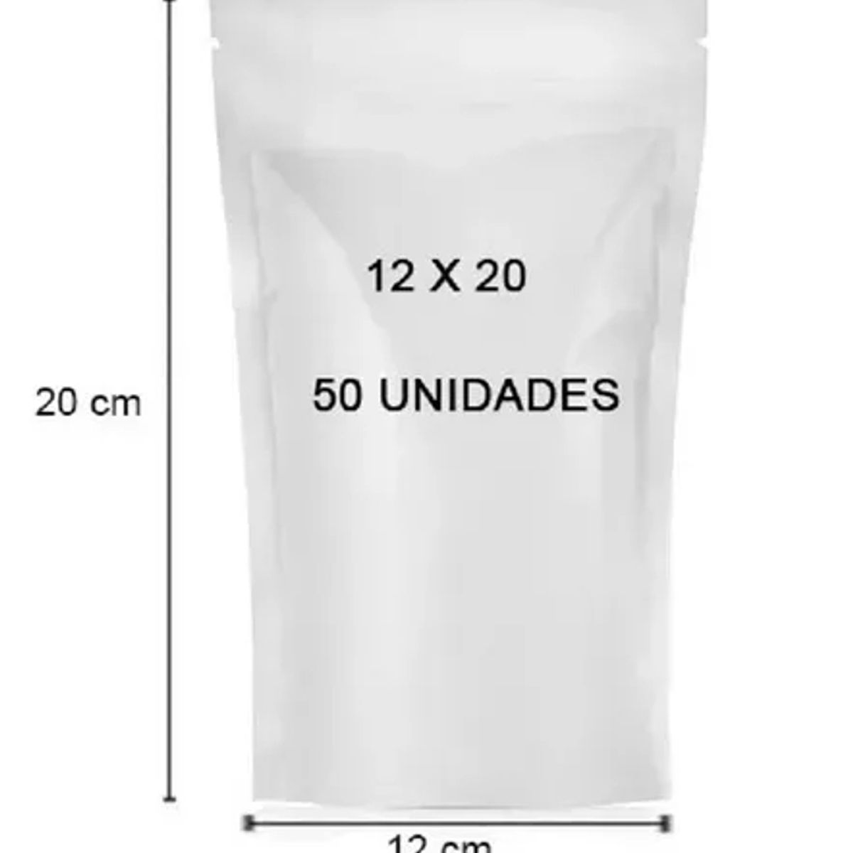 GENERICO - 150 Bolsas Doypack 12x20 Cm Transparente Cierre Zip