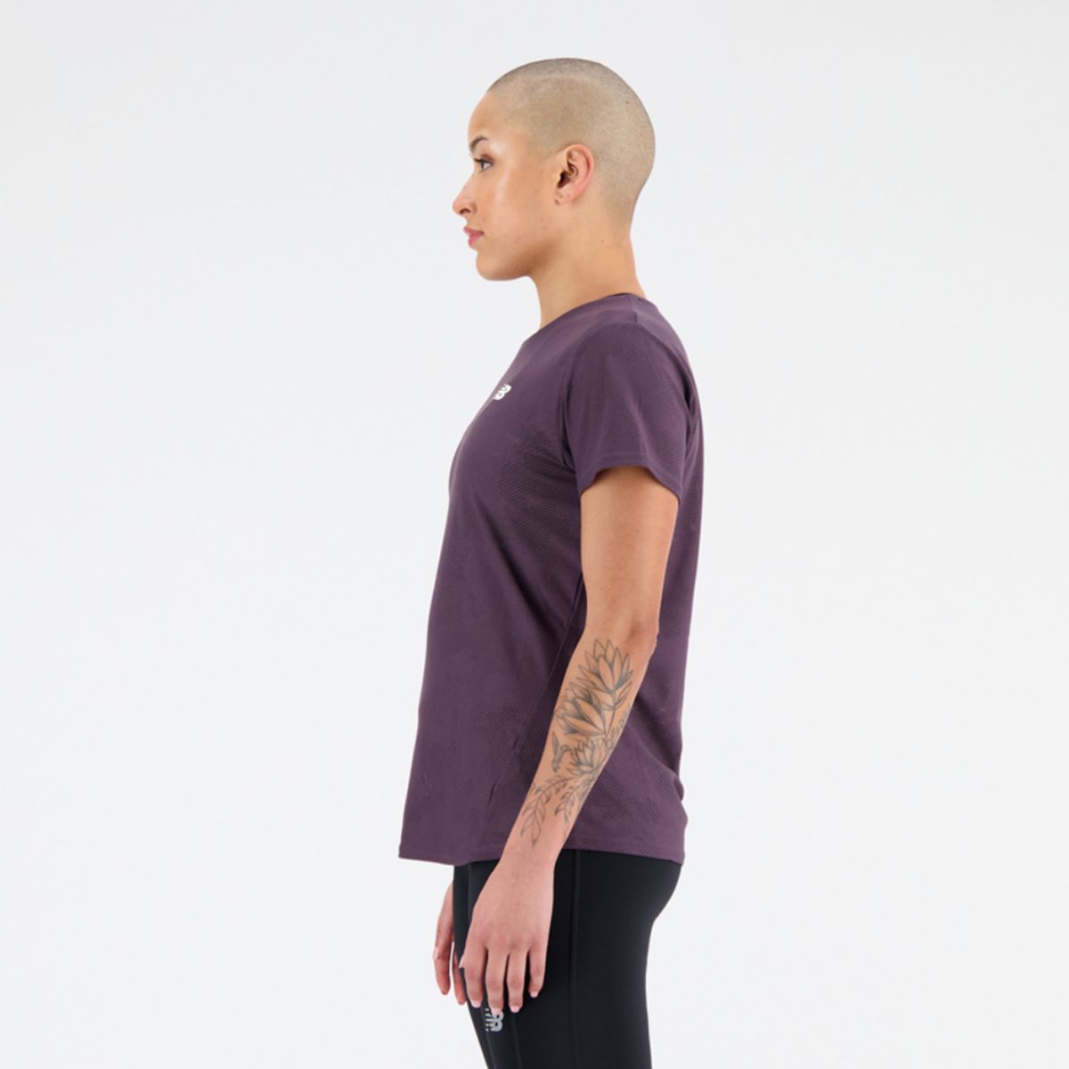 NEW BALANCE - Polera Running Mujer New Balance Q Speed Jacquard Morada