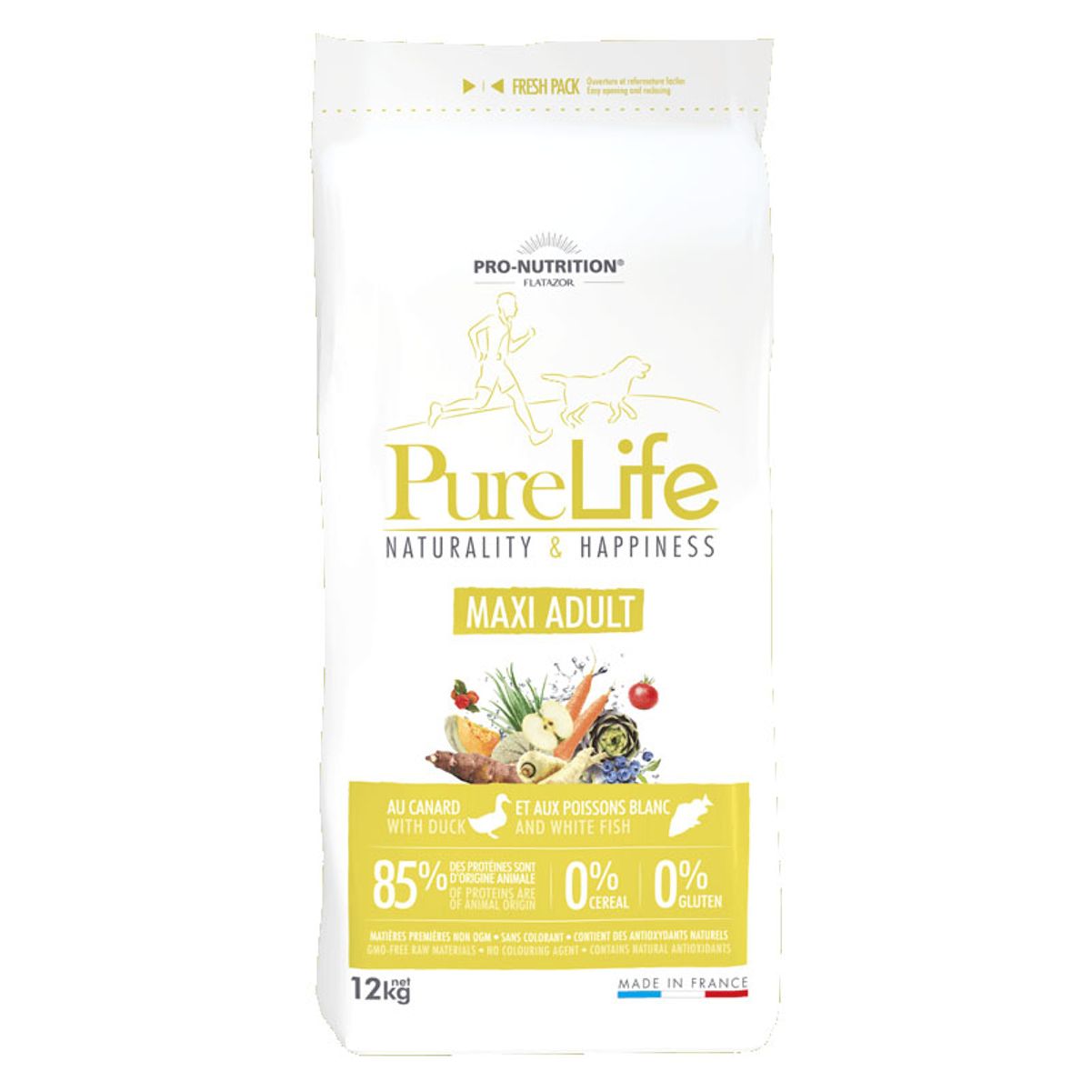 PRO NUTRITION FLATAZOR - Alimento Pure Life Maxi Adult Perro 12 Kg