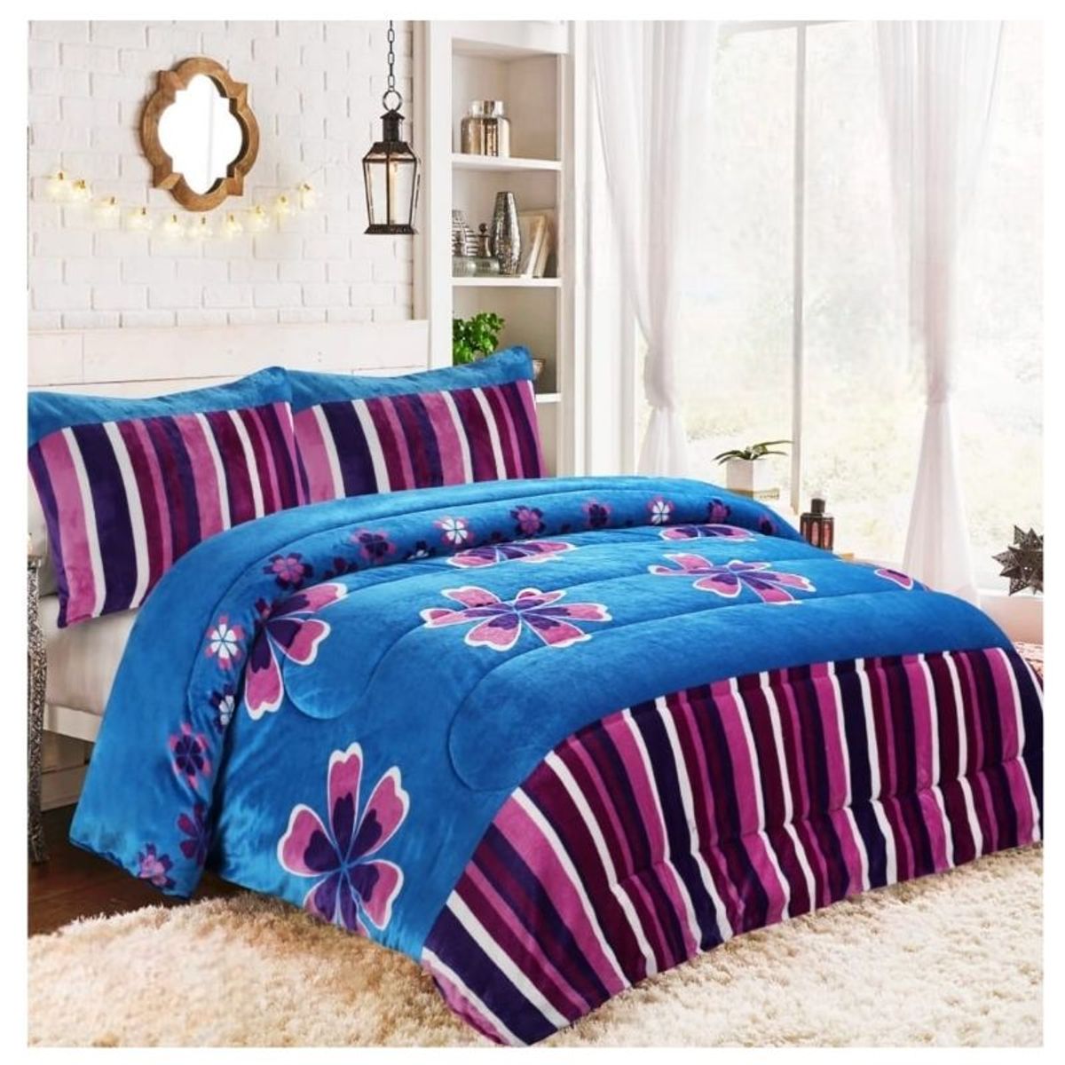 GENERICO - Cobertor Plush De Algodón King Chiporro Para Invierno Con Diseños