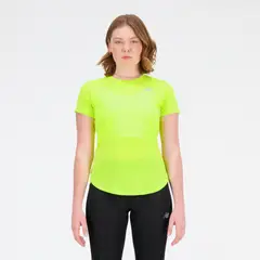NEW BALANCE - Polera Running Mujer Accelerate Amarilla