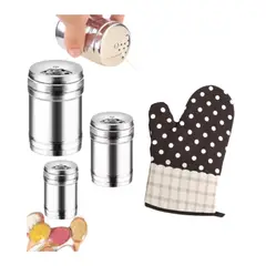 GENERICO - Guante para horno algodón + Set Salero