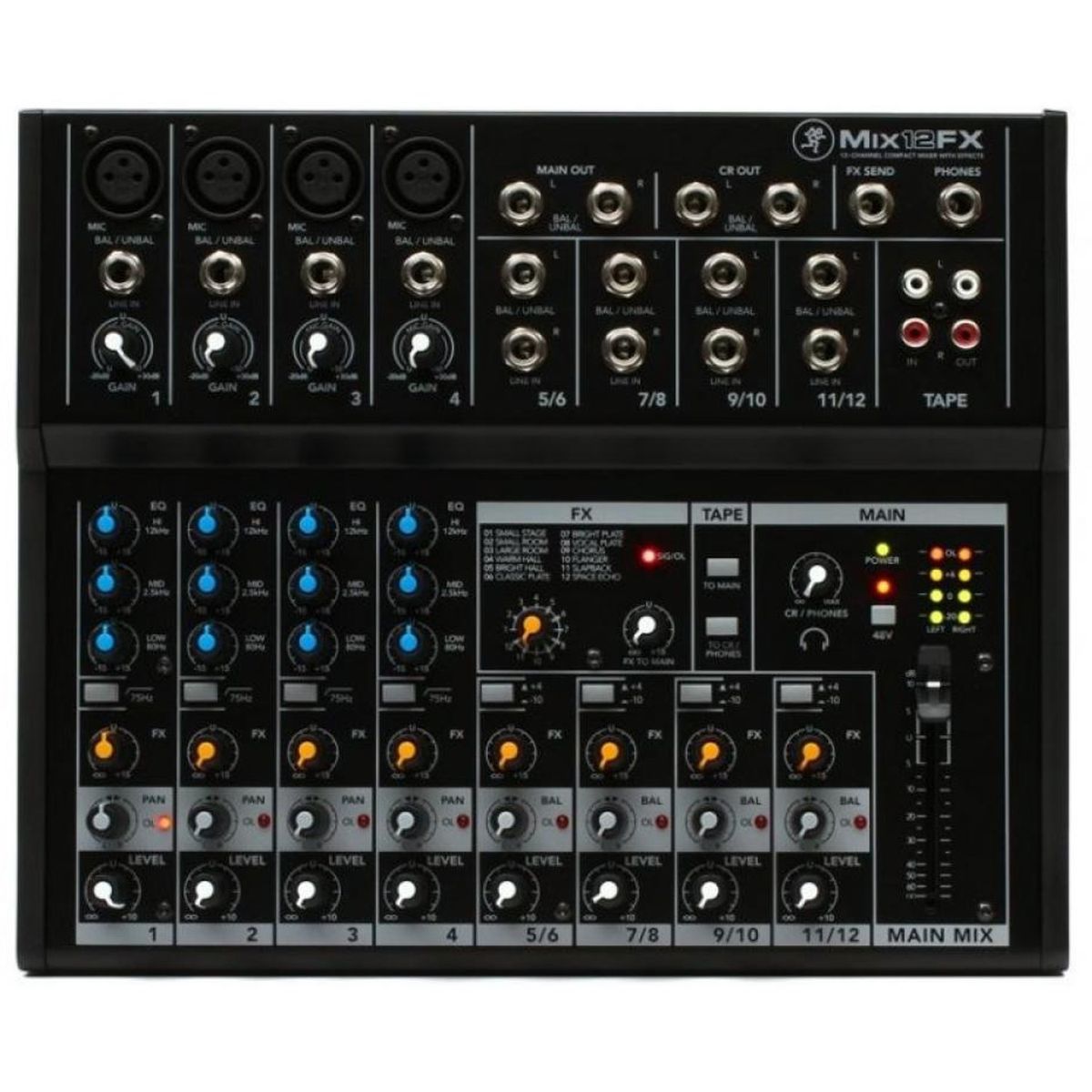 MACKIE - Mezclador Compacto de 12 Canales Mackie MIX 12FX
