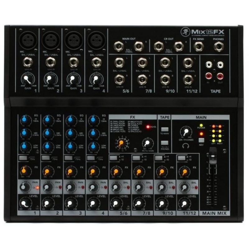 MACKIE - Mezclador Compacto de 12 Canales Mackie MIX 12FX
