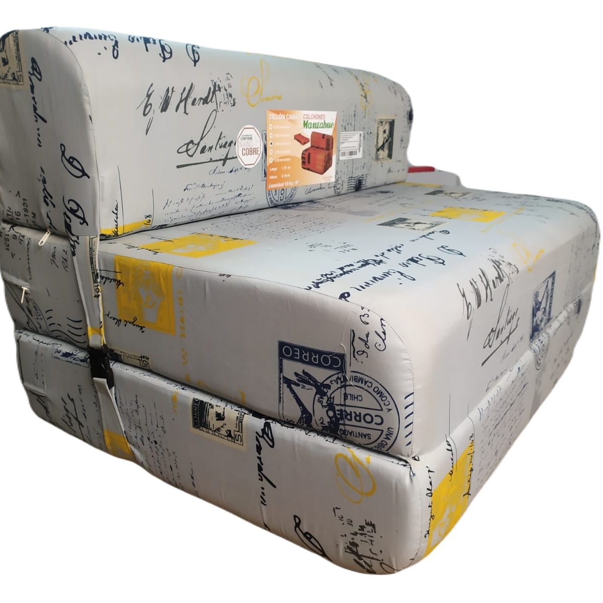 INCAL - Sillón / Sofá Cama 150 cm  Carta Gris Densidad 18 Incal