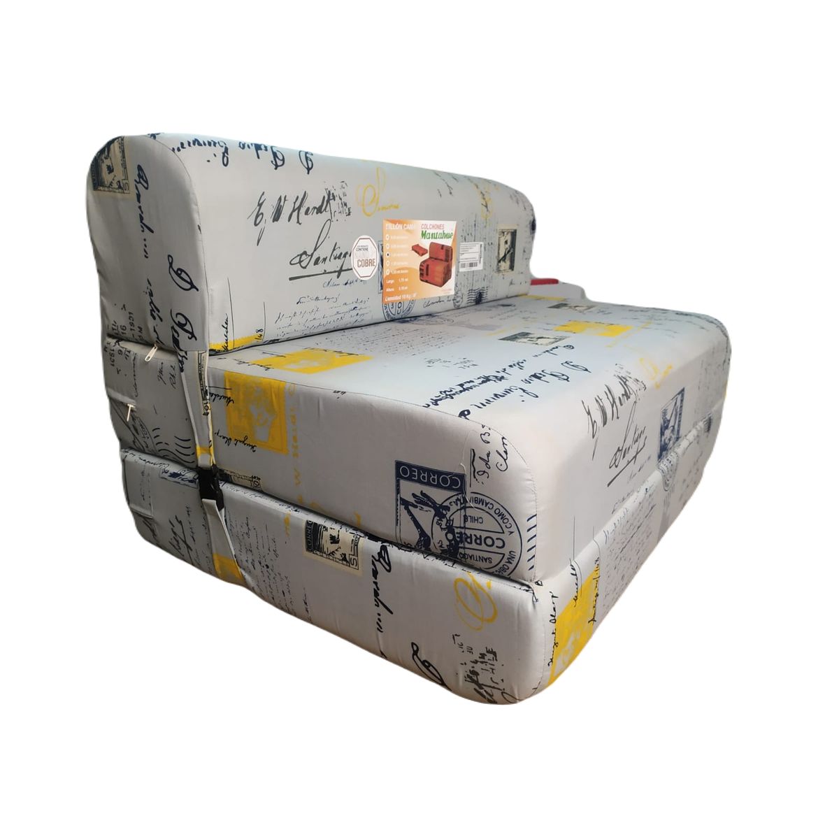 INCAL - Sillón / Sofá Cama 150 cm  Carta Gris Densidad 18 Incal