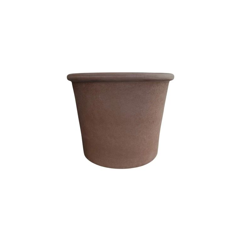 Maceta Primitivo Cilindrica 28cm Grafito