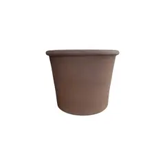 DEROMA - Maceta Primitivo Cilíndrica 28cm Grafito