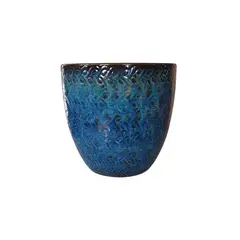 DEROMA - Maceta Woolly 23cm Azul Pacifico