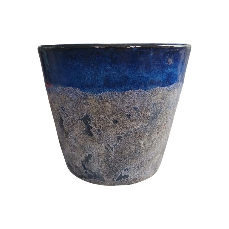 Maceta Seaside 28cm Conica Azul Cerdena