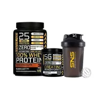PACK PROTEINA 100% 1KG CHOCOLATE + CREATINA 300gr + SHAKER -