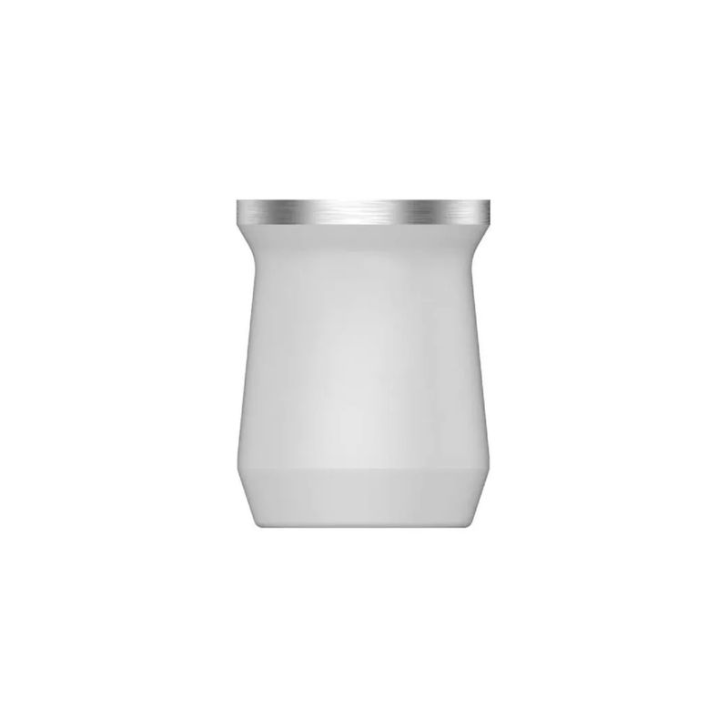 GENERICO - Vaso Mate Termico Doble Pared Metalico Aceroinox Blanco