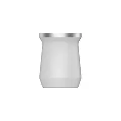 GENERICO - Vaso Mate Termico Doble Pared Metalico Aceroinox Blanco