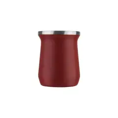 GENERICO - Vaso Mate Termico Doble Pared Metalico Aceroinox Rojo