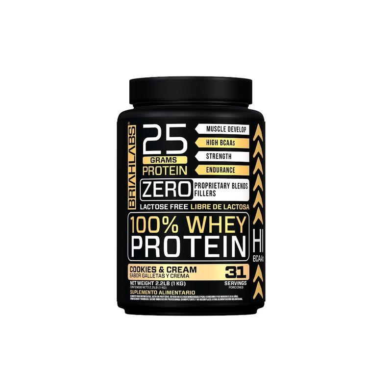 GENERICO - PROTEINA 100% WHEY PROTEIN 1 KILO COOKIES AND CREAM - BRIAHLABS