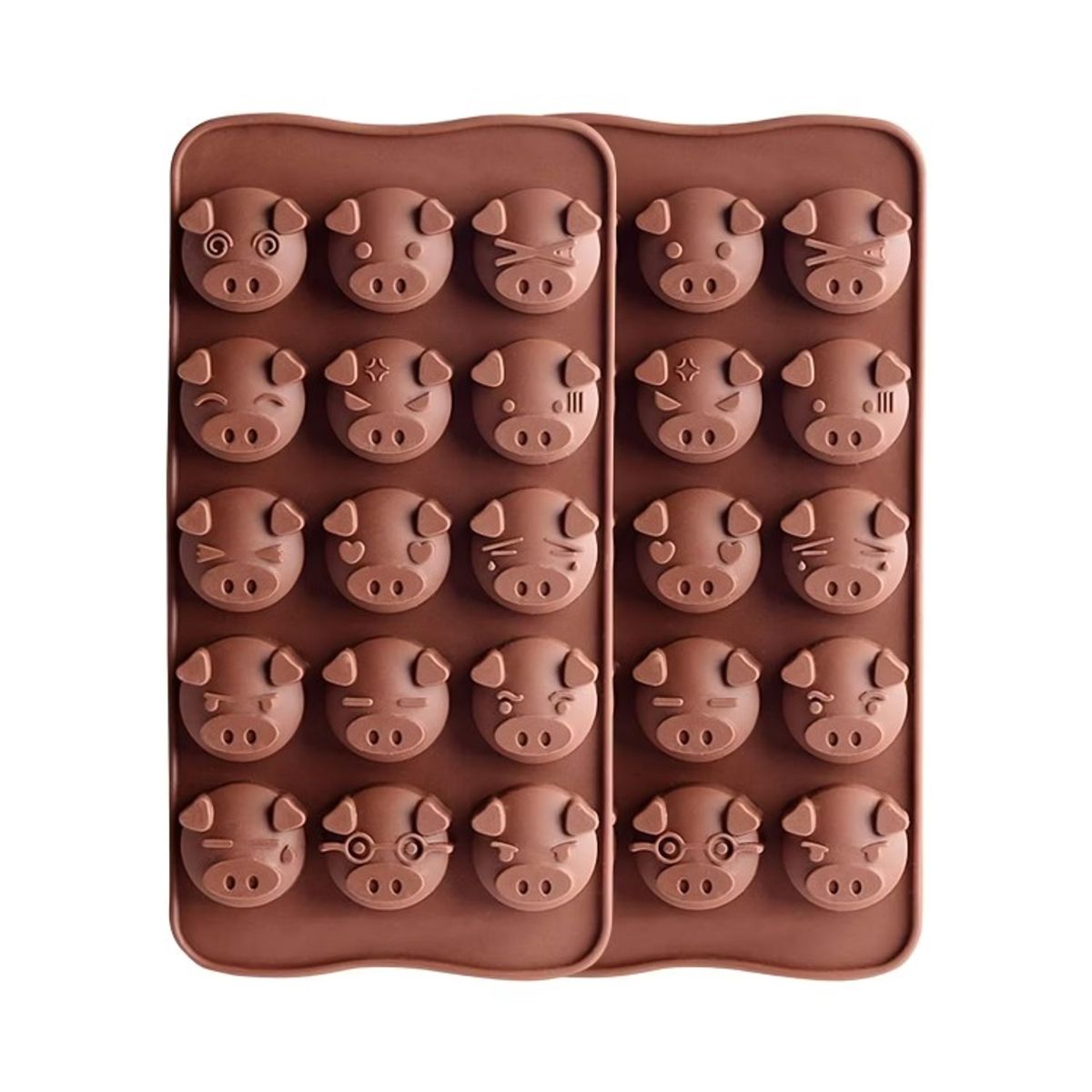 OEM - SET 3 MOLDE DE SILICONA 21CM CERDITOS CHANCHOS