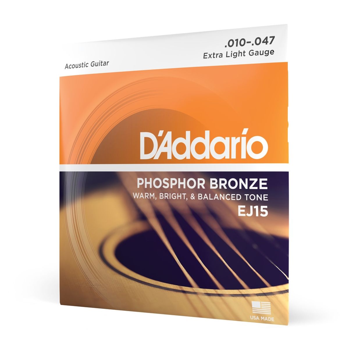 DADDARIO - Set Cuerdas Guitarra Fósforo Bronze 10-47 EJ15 Daddario