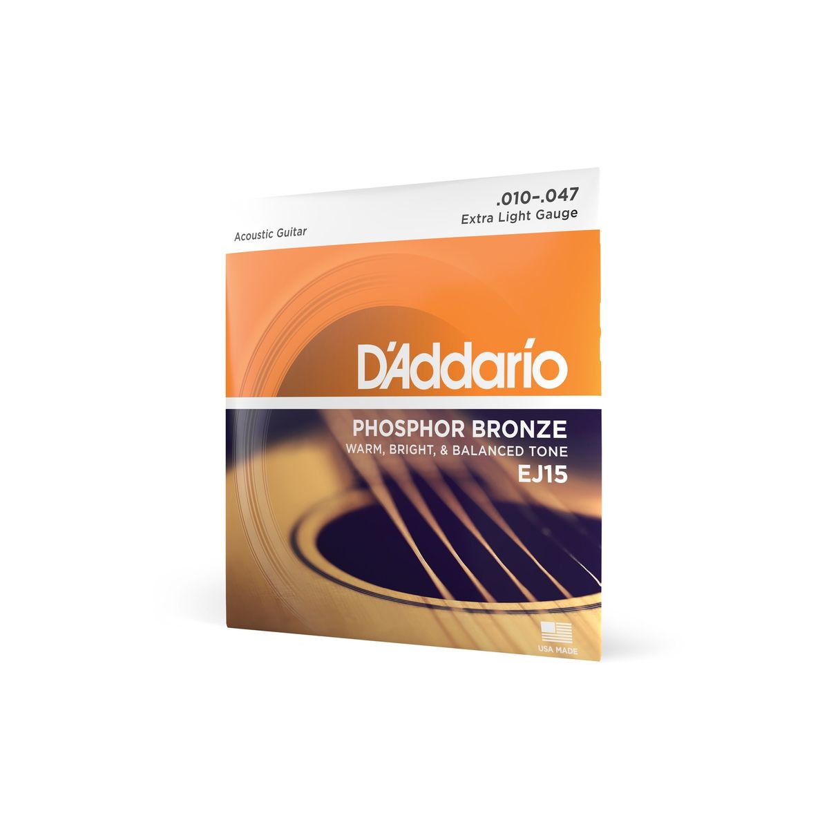 DADDARIO - Set Cuerdas Guitarra Fósforo Bronze 10-47 EJ15 Daddario