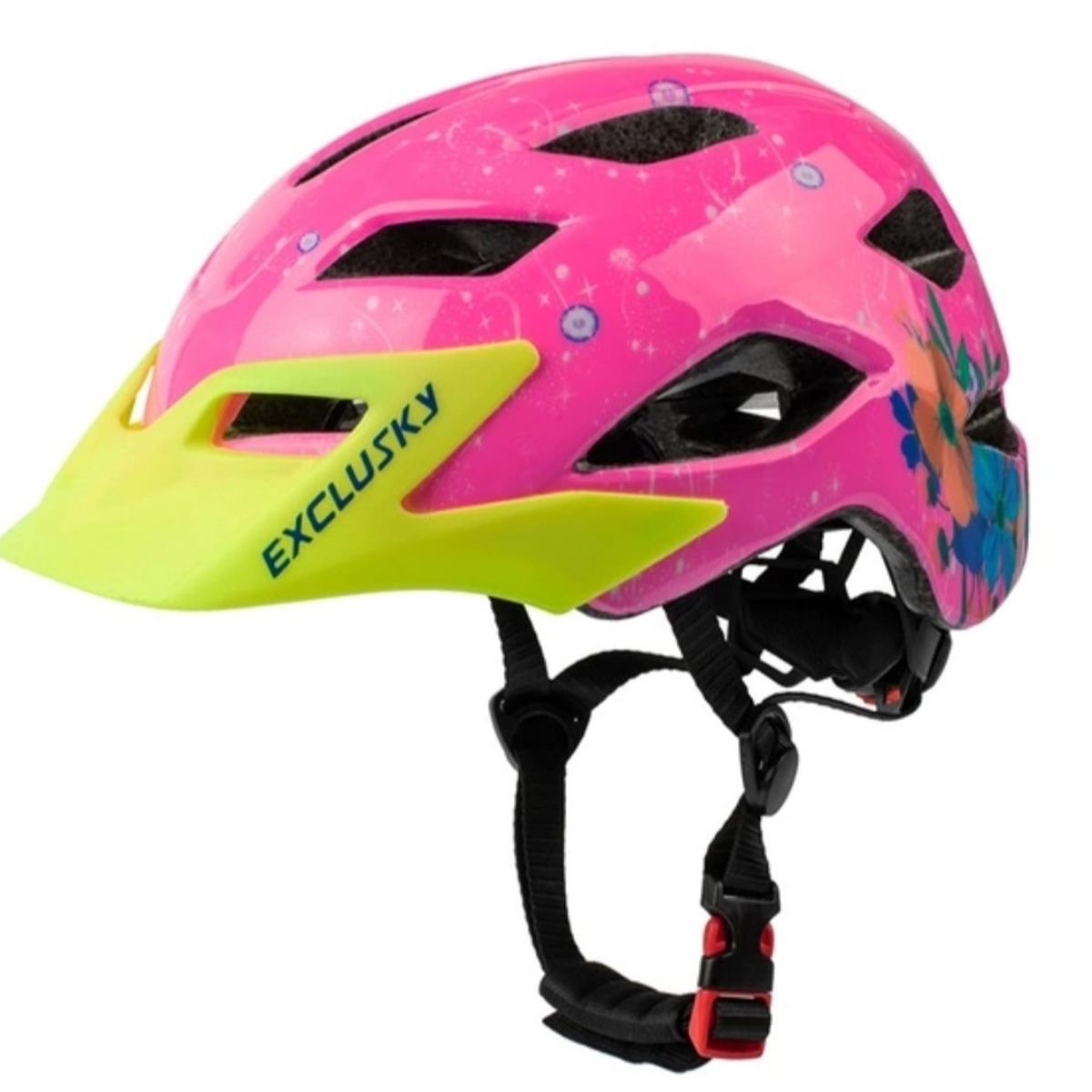 GENERICO - Casco Bicicleta Niños Exclusky Rosado