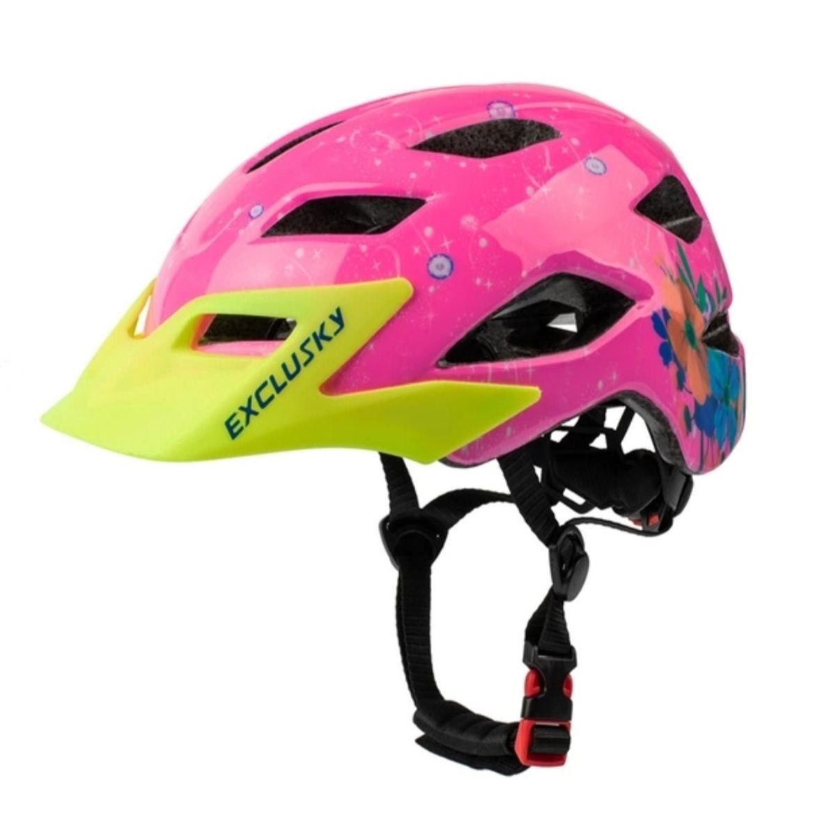 GENERICO - Casco Bicicleta Niños Exclusky Rosado