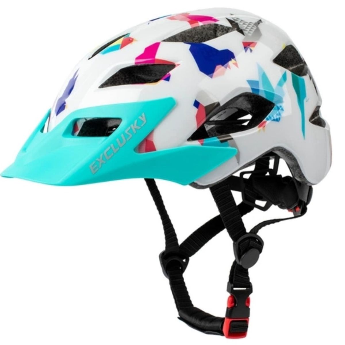 GENERICO - Casco Bicicleta Niños Exclusky Blanco Con Diseño