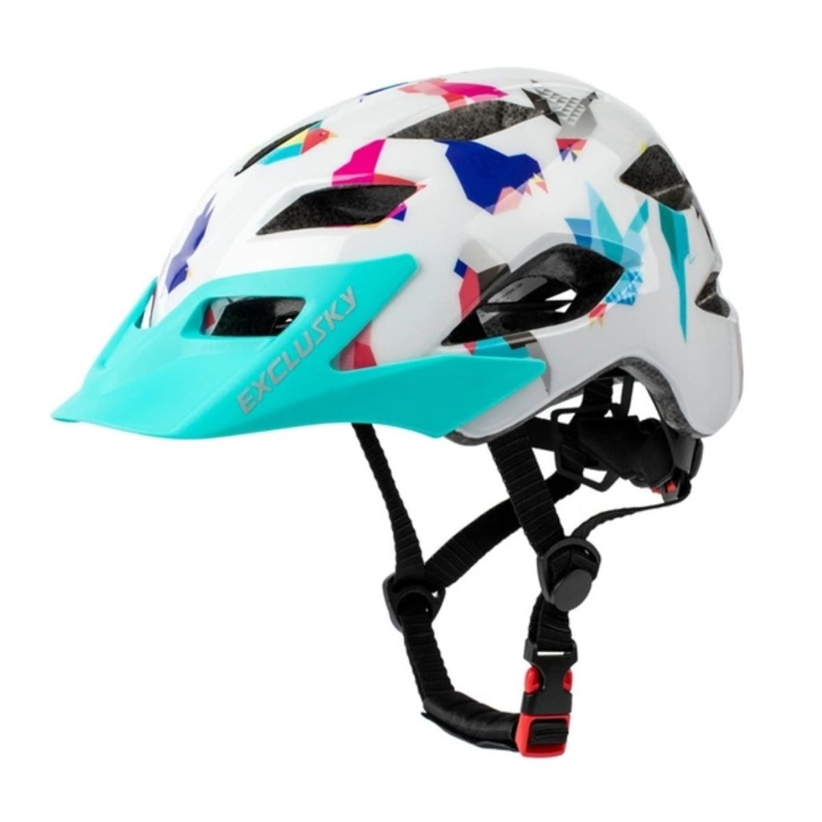 GENERICO - Casco Bicicleta Niños Exclusky Blanco Con Diseño