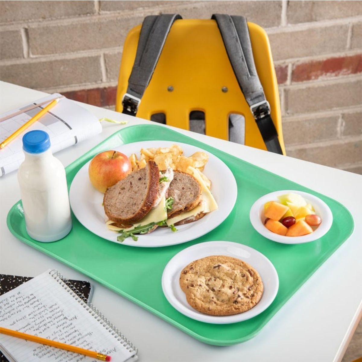 IMAHE - BANDEJA FIBRA DE VIDRIO 35 x 45 CM VERDE PISTACHO IMAHE