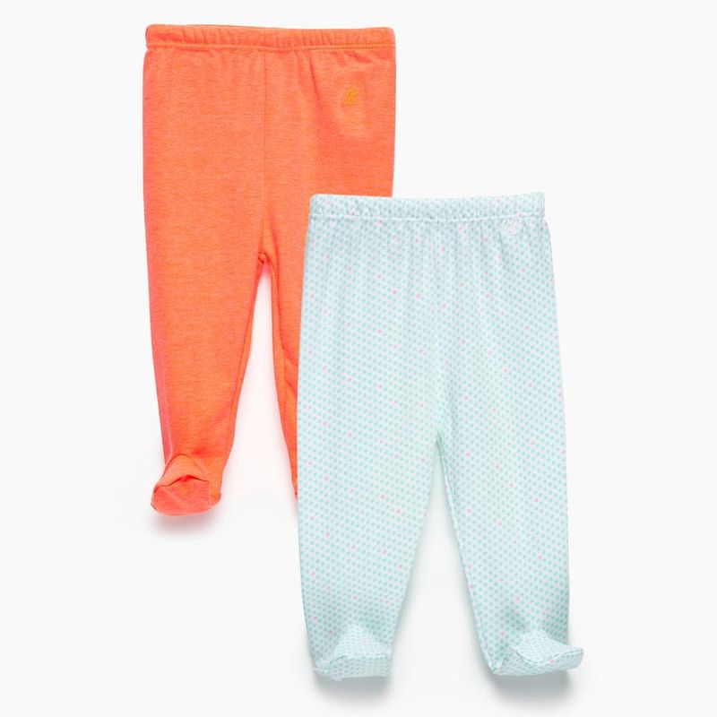 COYOTE KIDS - Pack pantalones flores blanco flúor algodón peruano - Blanco