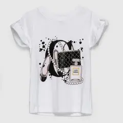 COYOTE KIDS - Polera blanca perfume algodón peruano - Blanco